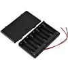 Zerone 12 V 8 x AA battery Holder case, ABS batteria Storage box con Swith in nero