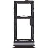 Generico Ricambio compatibile con Samsung Galaxy A52 5G / A52 4G / A72 / A52s / A72 5G Vassoio carrello alloggio slitta porta Nano SIM Card Tray + porta Nano SIM Card Tray/Micro SD Card Tray (Nero)