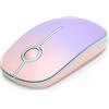 Seenda Mouse wireless, mouse silenzioso da 2,4 GHz con ricevitore USB, durata della batteria 18 mesi, tracciamento ottico 1600 DPI, mouse portatile per computer portatile, PC, notebook, rosa sfumato