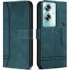 Bravoday Cover per Oppo A79 5G / Oppo A79 5G, Flip Custodia in Pelle PU con Slot per Schede, Portafoglio Custodia per Oppo A79 5G / Oppo A79 5G, Verde