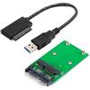 cablecc Adattatore da USB 3.0 a mSATA 50 pin SSD e Micro SATA da 1,8 7+9 16 pin adattatore PCBA USB 3.0 a mSATA 50 pin SSD e 1,8 Micro SATA 7+9 adattatore 16pin