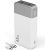 NOBIS 45W Power Bank 20000 mAh - Caricatore Portatile Ricarica Rapida con 2×USB‑C (in/out) & 2×USB‑A, Display digitale & Modalità corrente bassa, Compatibile con Phone 17, S25