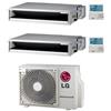 Lg Climatizzatore Condizionatore LG Canalizzabile R32 Dual Split Inverter 9000 + 9000 BTU con U.E. MU2R15 NOVITÁ Classe A+++/A++