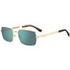 Dsquared2 D2 0192/S 000/MT Rose Gold - Geometrico con Lenti Verde Specchiato