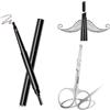 SEMINISMAR Penna di Riempimento Barba,Penna per barba,matita per barba da uomo,strumento per lo styling della barba,Penna riempitivo per barba,set riempitivo per barba,con forbici per capelli del naso,nero,2 PCS