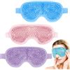 JIRVEX Confezione da 3 Maschere Occhi Gel Freddo, Maschera Ghiaccio Viso, Maschera per Emicrania, Maschera per Dormire, Maschera Fredda e Calda per Occhi e Viso