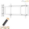 EasyLife - Supporto a parete per TV orientabile elettricamente, da 32 a 75 pollici, VESA fino a 600x400 (bianco)