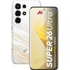itel Smartphone Itel S26 Ultra 4G con Unisoc T7300 (6 nm), 8 GB + 256 GB, batteria da 6000 mAh, display FHD+ da 6,78", Android 15, fotocamera da 50 MP, Dual-SIM/NFC, bianco