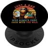 Funny Fathers Day Designs Solo un papà che è sempre tornato con il latte divertente Bigfoot PopSockets PopGrip Adesivo