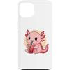 Cute Kawaii Axolotl Drinks Boba Bubble T Custodia per iPhone 13 Carino Axolotl Kawaii Anime Bere Bubble Tea Ragazza Bambini