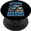 Scienziato Oceanografo Biologia Marina O Future Marine Biologist Bambino ragazzo PopSockets PopGrip Adesivo