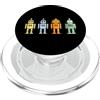 Binary Code 01 10 11 100 Robot Graphic T 01 10 11 100 Robot Graphic PopSockets PopGrip per MagSafe