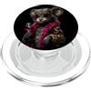 Pink Aviator Animal Lover Glam Graphics Elegante Koala ritratto moda animale vino bicchiere grafico PopSockets PopGrip per MagSafe
