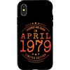 Jahrgang 1979 Geboren Limited für Damen Custodia per iPhone X/XS Compleanno April1979 Limited Edition Grunge Vintage Birthday
