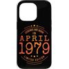 Jahrgang 1979 Geboren Limited für Damen Custodia per iPhone 13 Pro Compleanno April1979 Limited Edition Grunge Vintage Birthday