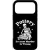 Sarcastic Crafter Co Custodia per iPhone 17 Pro Max Ceramica perché l'omicidio è sbagliato Skeleton Potter
