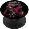 Pink Bows Dog Lover Glam Graphics Round Elegante bicchiere da vino a forma di cane con ritratto di barboncino PopSockets PopGrip Adesivo