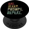 AI Vibe Code Programming Developer Humor Codifica divertente Vibe Agente AI Developer Prompt Ingegnere Coder PopSockets PopGrip Adesivo