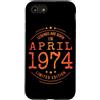 Jahrgang 1974 Geboren Limited für Damen Custodia per iPhone SE (2020) / 7/8 Compleanno Aprile 1974 Limited Edition Vintage Birthday