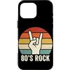 Vintage Rock & Roll Music Rock Concert M Custodia per iPhone 16 Pro Max 80s Rock N Roll Retro Rock Fans Rock Music Chitarrista Punk