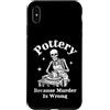 Sarcastic Crafter Co Custodia per iPhone XS Max Ceramica perché l'omicidio è sbagliato Skeleton Potter