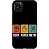 Vintage Rock & Roll Music Rock Concert M Custodia per iPhone 11 Pro Max Rock Paper Metal Rock n Roll Musica rock divertente Heavy Metal