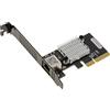 KALEA-INFORMATIQUE Scheda controller di rete PCIe x4 Gen 4.0 10 Gigabit Ethernet compatibile con 1G, 2.5G, 5G, 10G, connettore RJ45, chipset Realtek RTL8127, retrocompatibile con Gen 3.0