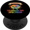 Autism Awareness Support Acceptance Mens Neurodiversità Spettro cerebrale Consapevolezza dellautismo ADHD Uomini Bambini PopSockets PopGrip Adesivo