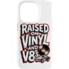 Raised On Vinyl And V8s Custodia per iPhone 14 Pro Rialzato su vinile e V8s Retro Vintage Music And Cars