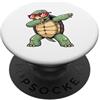 Green Sea Turtle Dabbing With Retro Suns Tartaruga di mare verde che dabbing con occhiali retrò tramonto PopSockets PopGrip Adesivo