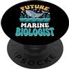 Scienziato Oceanografo Biologia Marina O Future Marine Biologist Bambino ragazzo PopSockets PopGrip Adesivo