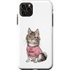 Maine Coon Kitten Lover PS Custodia per iPhone 11 Pro Max Carino Maine Coon Gatto Mamma Zampa amante