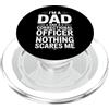 Vintage CO Proud Father Fearless Job Pri Divertente ufficiale penitenziario di papà che dice nulla mi spaventa PopSockets PopGrip per MagSafe