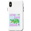 Happy Kinder Kids Co. Custodia per iPhone X/XS Più tardi Kinder Grader Alligator School Graduate