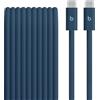 Beats Cavo Beats intrecciato da 240 W, da USB-C a USB-C, per ricarica rapida, resistente e antigroviglio, compatibile con dispositivi Apple e Android (3 m) - Blu burrasca