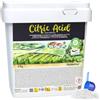 Nortembio Acido Citrico 5kg - Acido Citrico Anidro Concentrato 100 % Puro Certificato - Pulizia Domestica Multiuso - Senza OGM - E-Book Incluso