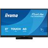 iiyama T2754MSC-B2AG Touchscreen ProLite da 27 InCell PCAP a 10 punti con tecnologia IPS, rivestimento antiriflesso e supporto flessibile