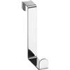 Wenko 4214062100 Ganci da Porta, Set da 6 Ganci, Battuta Fino a 4 cm, 7.6 x 2 x 4 cm, Lucido, Argento