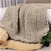 Carriediosa Coperta a maglia grossa, 127 x 152,4 cm, 100% fatta a mano, grande filato di ciniglia, morbida, soffice, per divano, letto, grande, lavorata all'uncinetto, pesante, spessa, intrecciata,