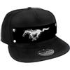 Buckle-Down Adulto Unisex Snapback Hat - Mustang Pony Logo Black/White/Black Cappello - Nero - Taglia Unica