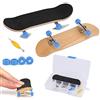 Zerodis Finger Skateboard Sicuro, Mini Skateboard Professionale in Lega e Acero, Design Ergonomico per Bambini
