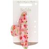 Solida Haarklammer Acryl rosa Fermacapelli 1 pz.