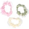 Solida Scrunchie beige, grün, rosa 7,7 cm Elastico per capelli 3 pz.
