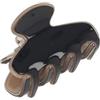 Solida Pinza per capelli nera/beige medio shiny Fermacapelli 1 pz.