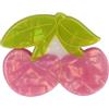 Solida Pinza per capelli in acrilico con strass Krisch verdi e rosa Fermacapelli 1 pz.