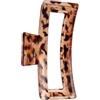 Solida Pinza per capelli effetto leopardato XXL marrone Fermacapelli 1 pz.