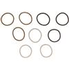 Solida Haargummi dick, beige, braun 5 cm Elastico per capelli 9 pz.