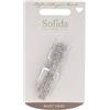 Solida Fermaglio automatico argento Strass 6 cm Fermacapelli 1 pz.