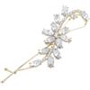 Solida Pinza per capelli con strass, dorato Fermacapelli 1 pz.