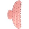 Solida Pinza per capelli in acrilico con stampa a cuore rosa Fermacapelli 1 pz.